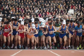 Hình ảnh tại giải chạy diễn ra trước khi bùng phát dịch Covid-19. (Nguồn: AFP/Getty Images)