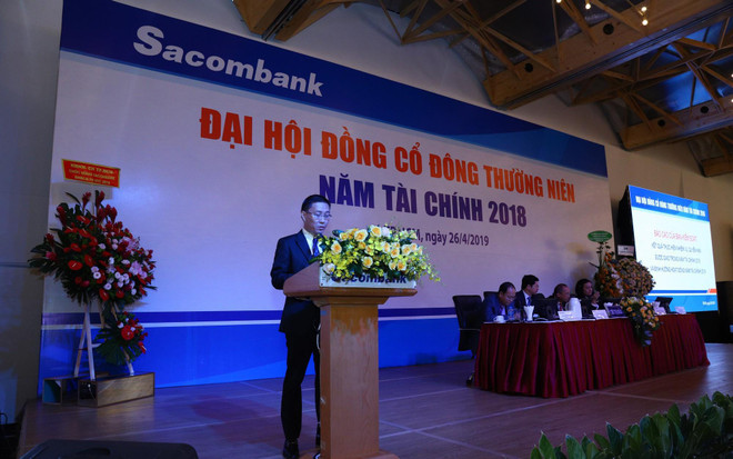 Các đại biểu tham dự Đại hội. (Ảnh: CTV) 'Sếp' Sacombank trần tình việc không chia cổ tức cho cổ đông ảnh 1