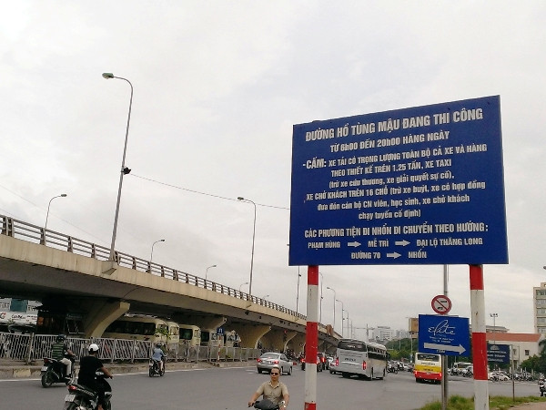 Hà Nội cấm ôtô vào tuyến Cầu Giấy-Xuân Thủy sau ngày 2/9 ảnh 2