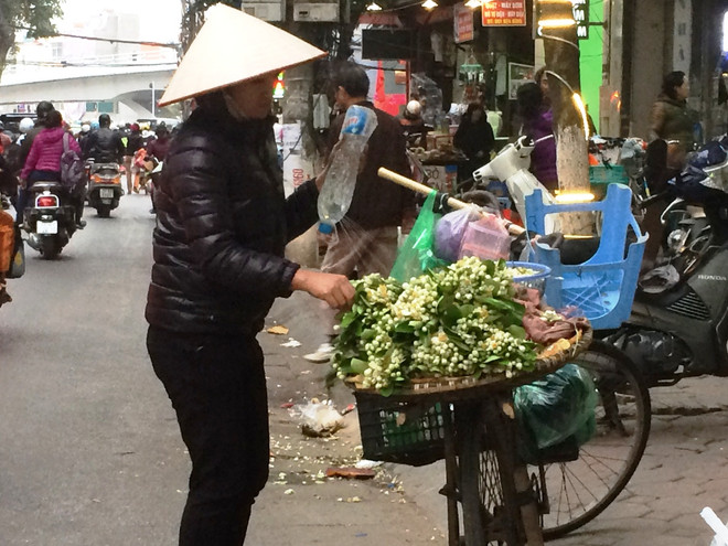 Hoa bưởi ngập tràn trên phố thu hút người dân Thủ đô ảnh 7