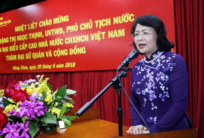 Phó Chủ tịch Đặng Thị Ngọc Thịnh tiếp Hội hữu nghị Lào - Việt Nam ảnh 2