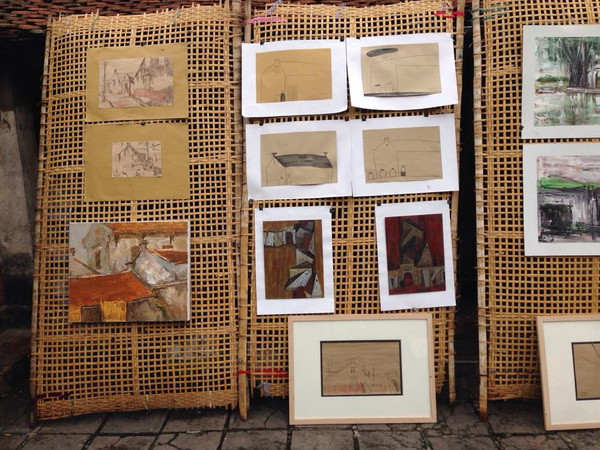 Có ai về với Cự Đà xem tranh trực họa cùng người thôn quê? ảnh 1