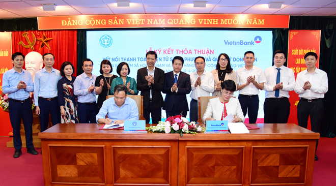 VietinBank chính thức kết nối điện tử với Bảo hiểm Xã hội Việt Nam ảnh 1