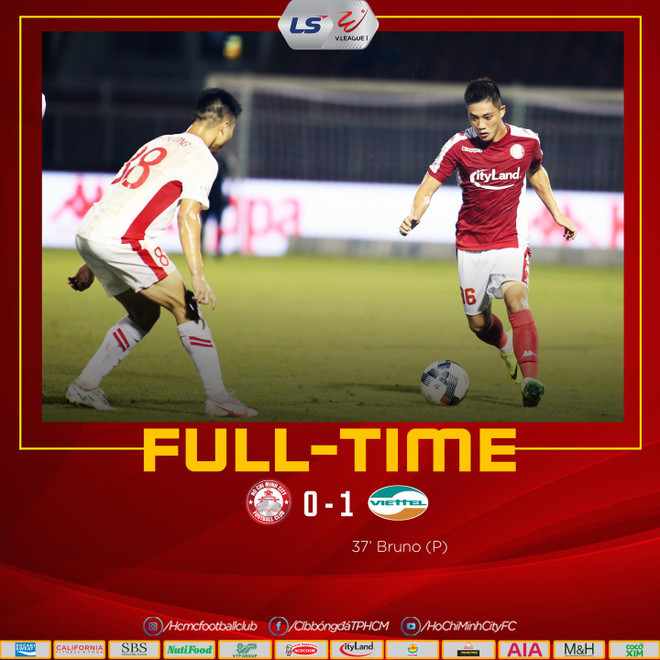 Viettel chơi chủ động, thắng 1-0 TP.HCM ở vòng 2 giai đoạn hai V-League 2020 tối 14/10. (Ảnh: CLB TP.HCM) Viettel vươn lên dẫn đầu V-League 2020 nhờ thắng kịch tính TP.HCM ảnh 1