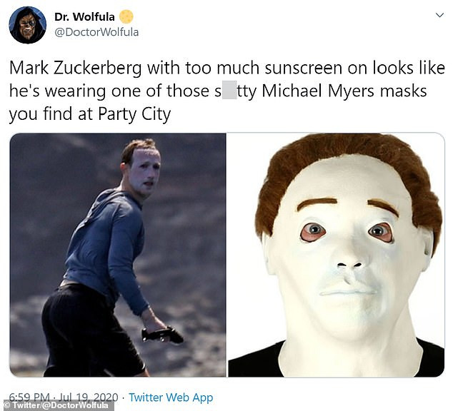 Ông chủ Facebook bị chế ảnh vì bôi kem chống nắng khi lướt sóng ảnh 4