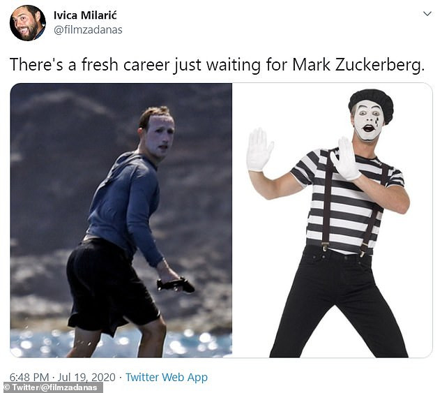 Ông chủ Facebook bị chế ảnh vì bôi kem chống nắng khi lướt sóng ảnh 5