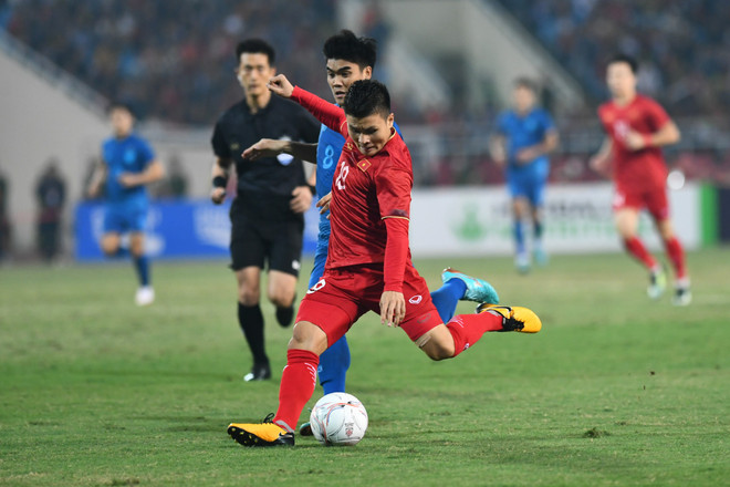 Đội tuyển Việt Nam hòa 2-2 với Thái Lan tại chung kết lượt đi AFF Cup 2022. (Ảnh: PV/Vietnam+) Chung kết Thái Lan-Việt Nam: Chờ hồi kết đẹp cho HLV Park Hang-seo ảnh 1
