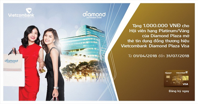 Ưu đãi dành cho chủ thẻ Vietcombank Diamond Plaza Visa ảnh 1