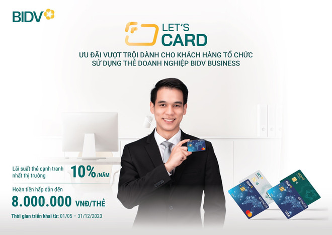 BIDV dành tặng khách hàng doanh nghiệp nhiều chương trình ưu đãi. (Ảnh: Vietnam+) BIDV hoàn tiền lên đến 8 triệu đồng bộ đôi thẻ doanh nghiệp ảnh 1