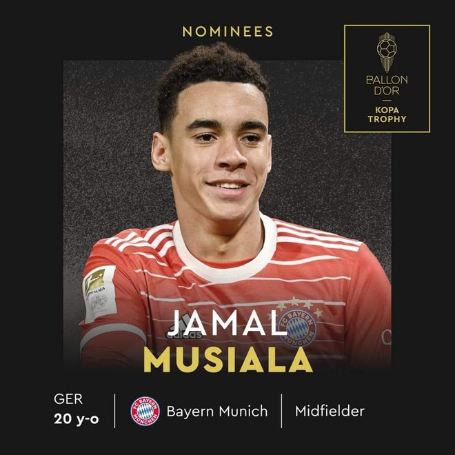 Kopa Trophy 2023 công bố 10 ứng viên, Musiala lần thứ 3 góp mặt ảnh 2