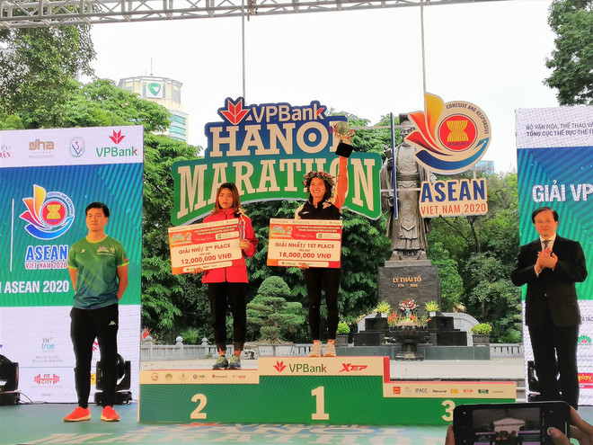 Nhiều 'chân chạy' đột phá tại VPBank Hanoi Marathon ASEAN 2020 ảnh 3