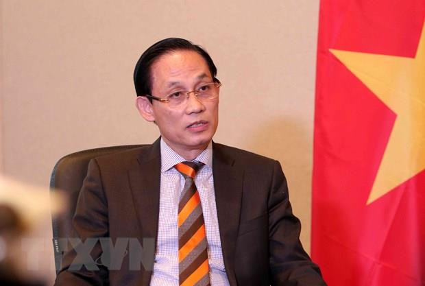 Thứ trưởng Bộ Ngoại giao Lê Hoài Trung. (Ảnh: Văn Điệp/TTXVN) Việt Nam đề cao vai trò của phụ nữ tham gia gìn giữ hòa bình ảnh 1