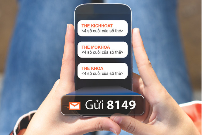 Khách hàng của Sacombank được tự kích hoạt, khóa thẻ bằng tin nhắn ảnh 1