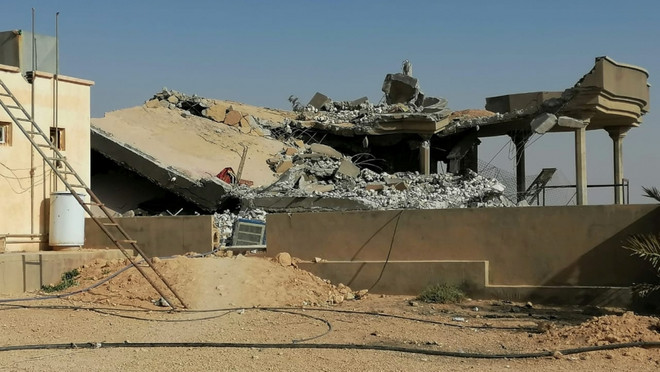 Hiện trường vụ tấn công. (Public Radio International) Iran: Tấn công vào căn cứ Mỹ tại Iraq là tự vệ hợp pháp ảnh 1