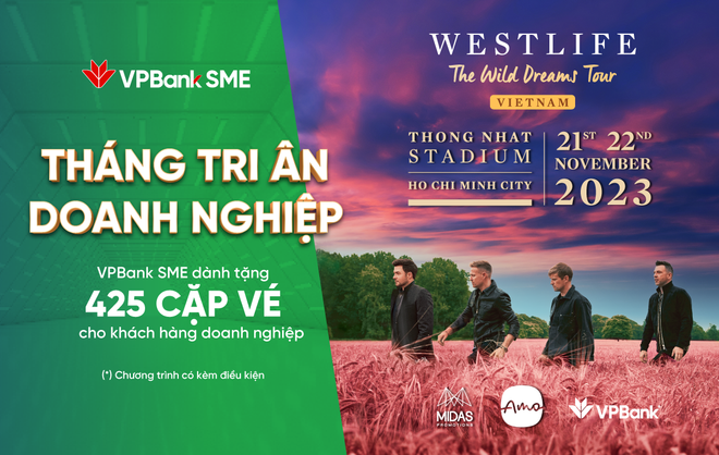 Tri ân doanh nghiệp, VPBank tặng hàng trăm cặp vé Westlife ảnh 2