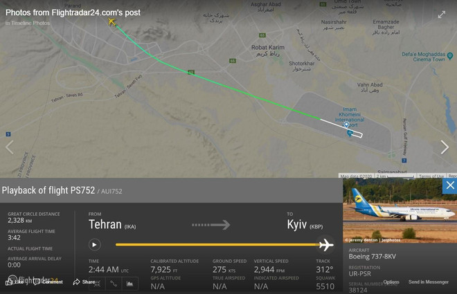 Thông tin cụ thể về máy bay Boeing 737 gặp tai nạn ở Iran ảnh 2