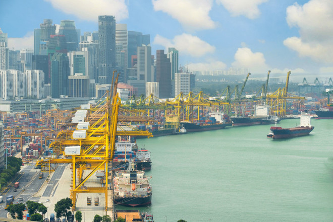 Ảnh chỉ có tính minh họa. (Nguồn: gCaptain) Singapore hạ dự báo tăng trưởng kinh tế năm 2020 vì COVID-19 ảnh 1