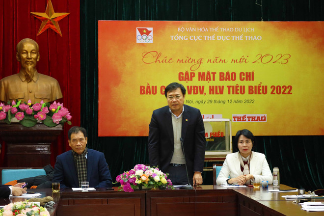 Tổng cục trưởng Tổng cục Thể dục Thể thao, ông Đặng Hà Việt chia sẻ thông tin về các trường hợp dính doping tại SEA Games 31. (Ảnh: PV/Vietnam+) Lãnh đạo Tổng cục TDTT: ‘Doping tại SEA Games chỉ là tai nạn bất ngờ’ ảnh 1