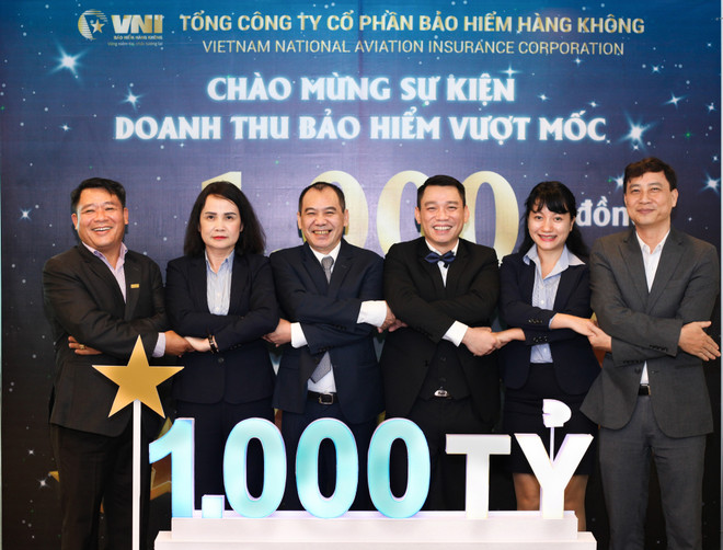 Hội đồng quản trị, Ban TGĐ Bảo hiểm Hàng không chúc mừng sự kiện Doanh thu bảo hiểm vượt mốc 1.000 tỷ Bảo hiểm hàng không VNI gia nhập câu lạc bộ doanh thu nghìn tỷ đồng ảnh 1