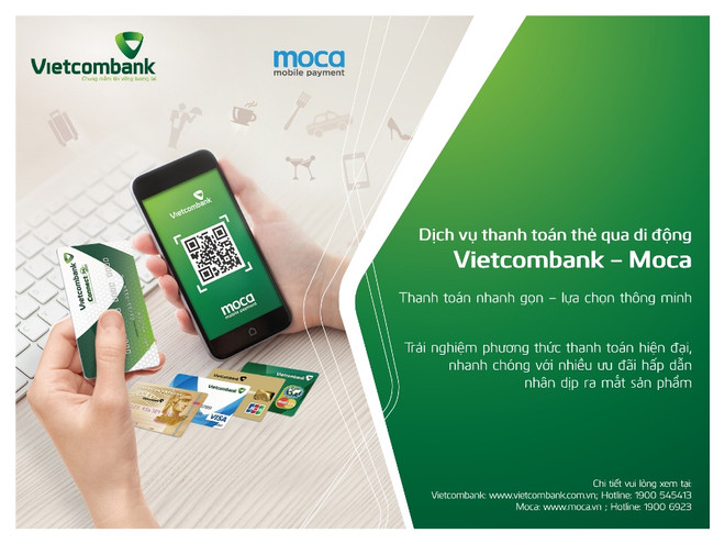 Ra mắt dịch vụ thanh toán thẻ qua di động Vietcombank-Moca ảnh 1