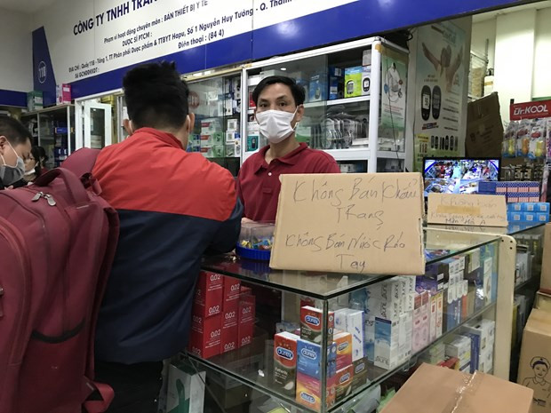 Ảnh chỉ có tính minh họa. (Ảnh: Minh Hiếu/Vietnam+) Giám sát hoạt động mua bán thiết bị y tế, tránh đầu cơ hay găm hàng ảnh 1