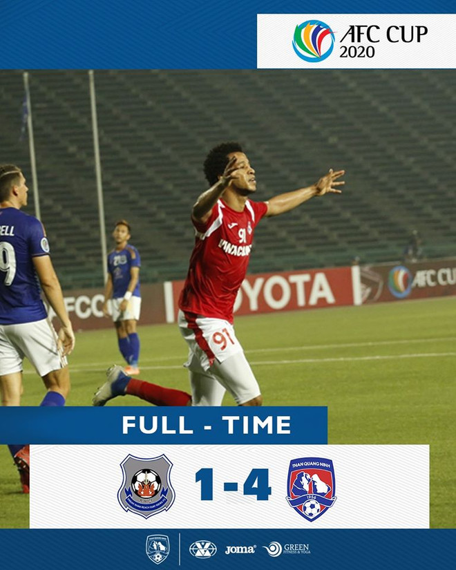 Than Quảng Ninh thắng đậm ở AFC Cup 2020 chiều 11/3 trên sân khách. (Ảnh: AFC) Than Quảng Ninh đánh bại Svay Rieng, có 3 điểm đầu tiên ở AFC Cup 2020 ảnh 1