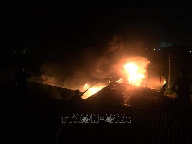 Cháy nhiều nơi tại Nghệ An gây thiệt hại lớn về tài sản ảnh 1