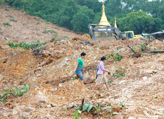 Vụ lở đất gây nhiều thương vong tại Myanmar. (Nguồn: The Myanmar Times) Số nạn nhân vụ lở đất tại Myanmar tăng lên gần 70 người ảnh 1