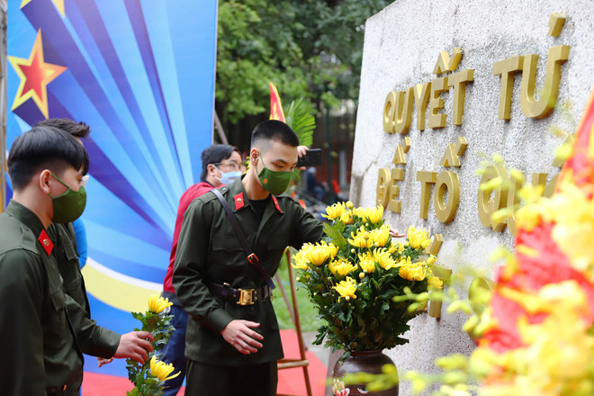 Hà Nội gặp mặt thanh niên tình nguyện lên đường nhập ngũ năm 2022 ảnh 1