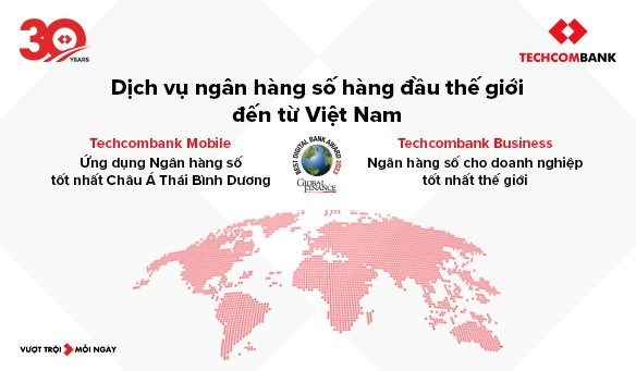 Hình ảnh giải thưởng của TCB Mobile. (Ảnh: Vietnam+) 3-2482.jpg