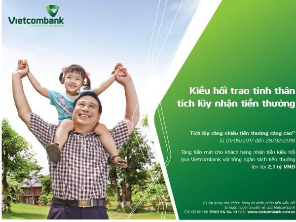 Tích lũy doanh số kiều hối nhận tiền thưởng tại Vietcombank ảnh 1
