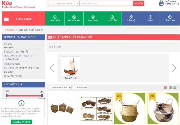 Sản phẩm của Việt Nam được tiếp cận thị trường quốc tế qua sàn Kiu ảnh 1