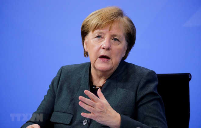 Thủ tướng Đức Angela Merkel. (Nguồn: AFP/TTXVN) Đức mong muốn duy trì thỏa thuận hạt nhân Iran năm 2015 ảnh 1