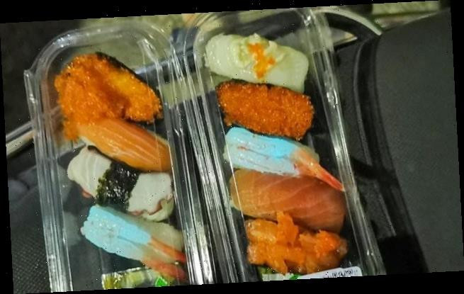 Gia đình Thái Lan sốc khi mua phải những miếng sushi phát sáng ảnh 1