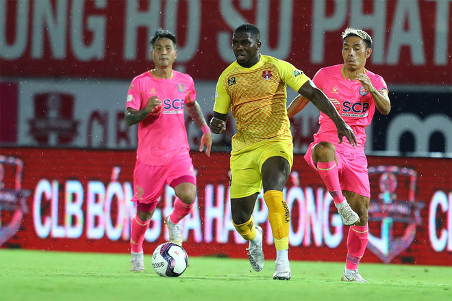 Hải Phòng cần 3 điểm ở vòng 7 V-League 2022 để giữ vững ngôi đầu bảng xếp hạng. (Ảnh: VPF) Vòng 7 V-League 2022: Hải Phòng 'sáng cửa' đứng đầu bảng xếp hạng? ảnh 1