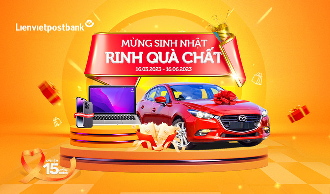 Hàng trăm quà tặng giá trị nhân dịp kỷ niệm 15 năm Lienvietpostbank ảnh 1