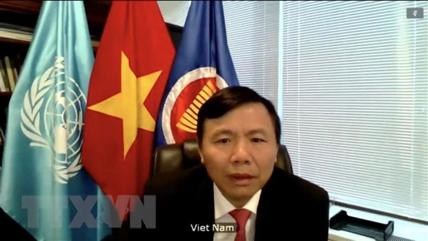 Đại sứ Đặng Đình Quý - Trưởng phái đoàn đại diện thường trực Việt Nam tại Liên hợp quốc. (Ảnh: Hữu Thanh/TTXVN) Việt Nam hoan nghênh đàm phán trong khuôn khổ Ủy ban Hiến pháp Syria ảnh 1