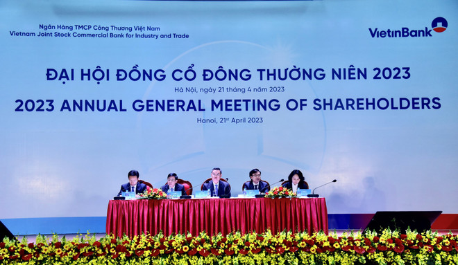 VietinBank tăng vốn lên tối đa 66.000 tỷ đồng. (Ảnh: Vietnam+) VietinBank: Chia cổ tức 25%, tăng vốn lên tối đa 66.000 tỷ đồng ảnh 1