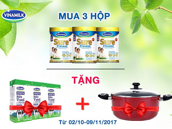 Sử dụng sữa bột Vinamilk nhận quà khuyến mại đồ bếp ảnh 1
