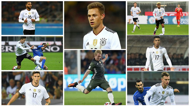 Tám gương mặt mới của đội tuyển Đức : Tah, Weigl, Sule, Kimmich, Brandt, Gnabry, Henrichs, Gerhardt. (Ảnh: Nguồn Dfb.de) Joachim Löw tiết lộ về những dự định cho tuyển Đức năm 2017 ảnh 4