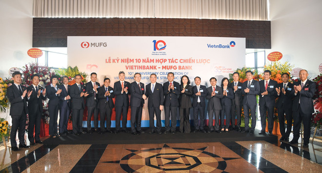 Liên minh hợp tác giữa VietinBank và MUFG đã mở ra giai đoạn phát triển mới cho hai ngân hàng. (Ảnh: Vietnam+) VietinBank và MUFG Bank kỷ niệm 10 năm hợp tác chiến lược ảnh 2