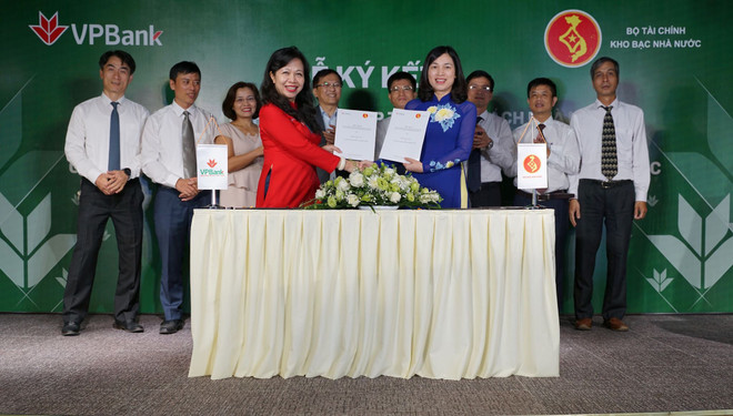 Ngân hàng VPBank và Kho bạc Nhà nước phối hợp thu ngân sách ảnh 1