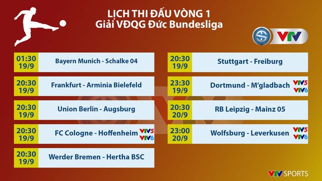 Giải bóng đá Vô địch Đức Bundesliga sẽ được VTV truyền hình trực tiếp ảnh 2