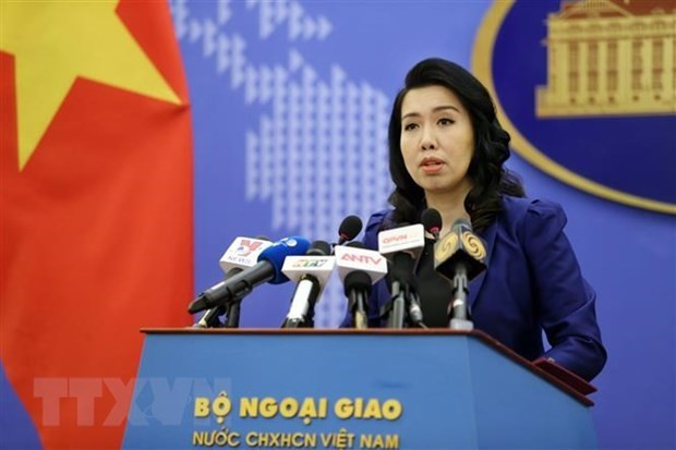 Người phát ngôn Bộ Ngoại giao Lê Thị Thu Hằng. (Ảnh: Dương Giang/TTXVN) Việt Nam khẳng định chủ quyền đối với quần đảo Hoàng Sa và Trường Sa ảnh 1