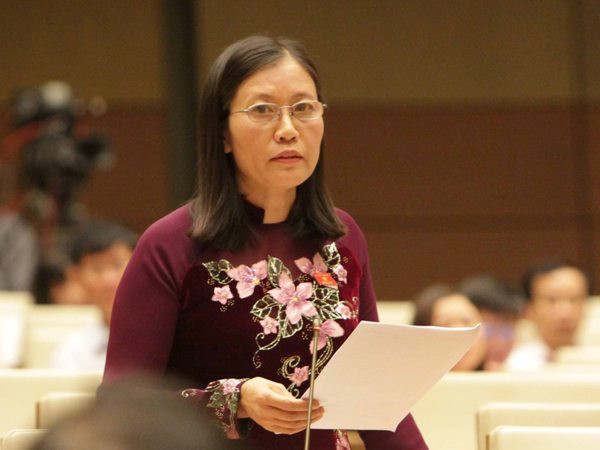 Đại biểu Lê Thị Nga-đoàn Thái Nguyên. (Nguồn: TTXVN). Đại biểu Quốc hội: Không vay ODA để chi thường xuyên ảnh 1