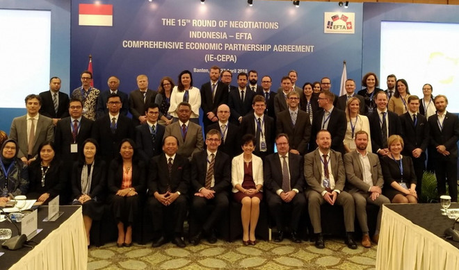 Indonesia và EFTA cam kết hoàn tất thương lượng trong năm nay ảnh 1