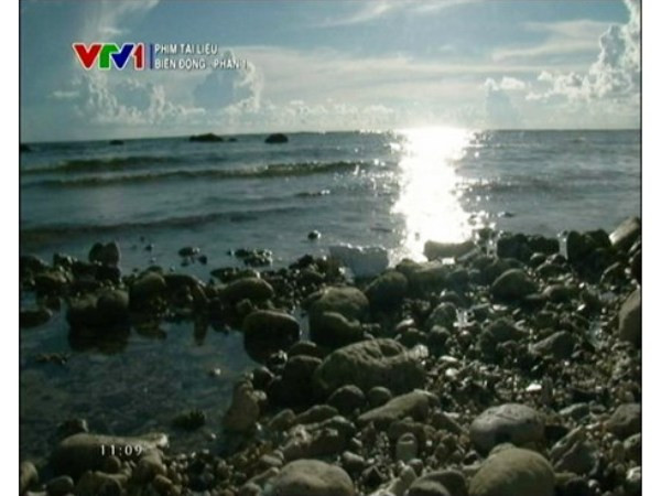 Một cảnh quay trong phim tài liệu "Biển Động." (Ảnh: Chụp từ màn hình/ VTV) "Biển Động"- Góc nhìn đa chiều về xung đột trên Biển Đông ảnh 1