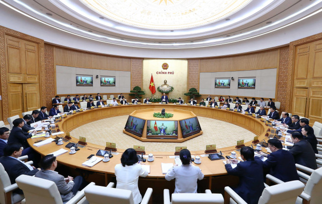 Quang cảnh phiên họp. (Nguồn: Thống Nhất/TTXVN) Thủ tướng: Tăng cường quản lý Nhà nước đối với các vấn đề xã hội ảnh 1