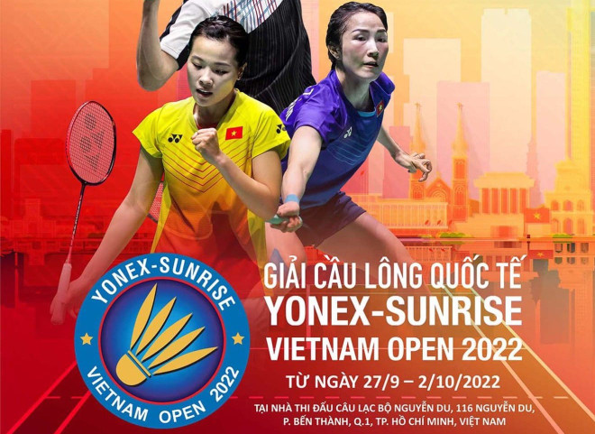 Giải cầu lông quốc tế Việt Nam mở rộng 2022 diễn ra từ ngày 27/9 đến 2/10/2022. (Ảnh: VBF) Nguyễn Thùy Linh vào đến tứ kết Giải cầu lông Quốc tế Việt Nam mở rộng ảnh 1