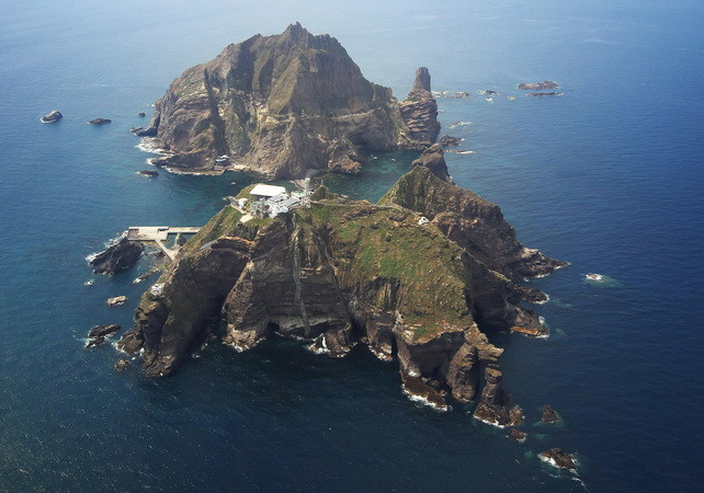Quần đảo tranh chấp Dokdo/Takeshima. (Ảnh: japantimes) Hàn đả kích bình luận của Nhật về quần đảo tranh chấp ảnh 1